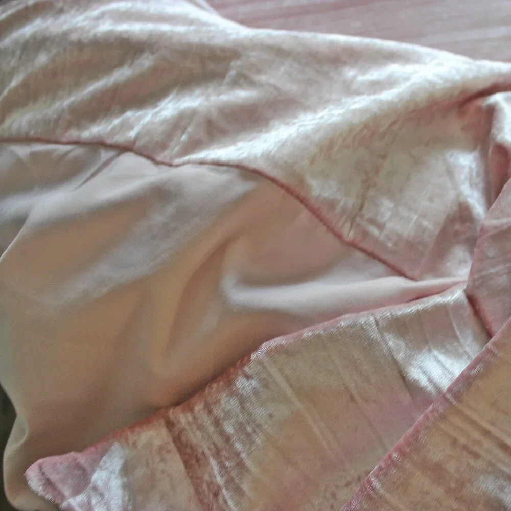 pink velvet duvet cover (full/queen)
